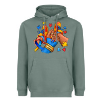 Sage Autism afro girl sneakers Heavyweight Hoodie - RanaPortraitStore
