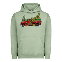 Pigment Oil Green christmas truck Urban Hoodie - JahusDesignShop