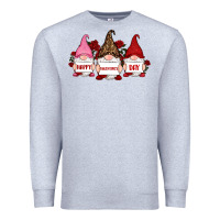 Heather Grey happy valentine's day dno es with rose Premium Sweatshirt - RanaPortraitStore