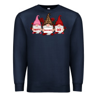 Navy happy valentine's day dno es with rose Premium Sweatshirt - RanaPortraitStore