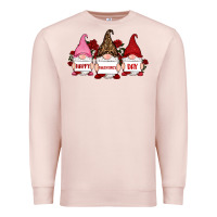 Pale Pink happy valentine's day dno es with rose Premium Sweatshirt - RanaPortraitStore