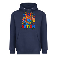 Navy Autism accept love understand afro girl sneakers Heavyweight Hoodie - RanaPortraitStore