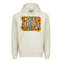 Oatmeal Heather Pies Before Guys Premium Hoodie - Artiststas