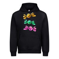 Black colorful candies Urban Hoodie - AdoDesignShop