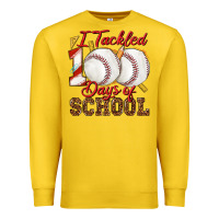 Lemon i tackled 100days of school baseball Premium Sweatshirt - texasbilliewilder