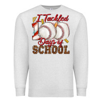 Oatmeal Heather i tackled 100days of school baseball Premium Sweatshirt - texasbilliewilder