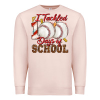 Pale Pink i tackled 100days of school baseball Premium Sweatshirt - texasbilliewilder
