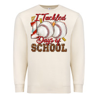 Sandshell i tackled 100days of school baseball Premium Sweatshirt - texasbilliewilder