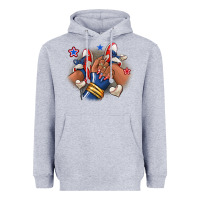 Heather Grey Baseball afro girl sneakers Heavyweight Hoodie - RanaPortraitStore
