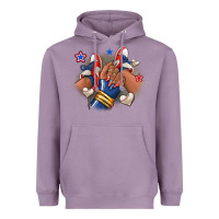 Lavender Baseball afro girl sneakers Heavyweight Hoodie - RanaPortraitStore