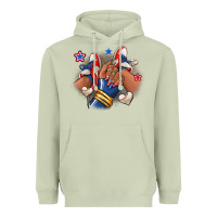 Matcha Baseball afro girl sneakers Heavyweight Hoodie - RanaPortraitStore