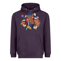 Plum Baseball afro girl sneakers Heavyweight Hoodie - RanaPortraitStore