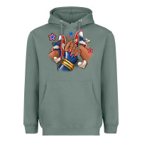 Sage Baseball afro girl sneakers Heavyweight Hoodie - RanaPortraitStore