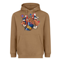 Toasted Coconut Baseball afro girl sneakers Heavyweight Hoodie - RanaPortraitStore
