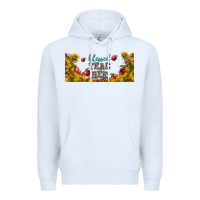 White blessed teacher libbey glass Premium Hoodie - BundleAndBundleShop
