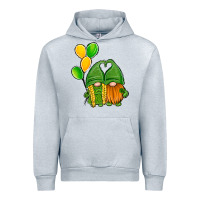 Heather Grey St Patrick's Day Gnomes Urban Hoodie - Jasminsmagicworld