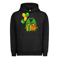 Pigment Black St Patrick's Day Gnomes Urban Hoodie - Jasminsmagicworld
