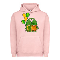 Pigment Salmon St Patrick's Day Gnomes Urban Hoodie - Jasminsmagicworld