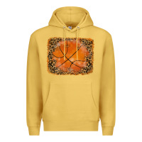 Antique Gold glitter leopard basketball background Premium Hoodie - RanaPortraitStore