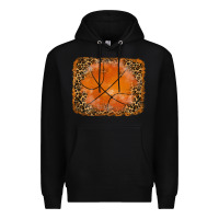 Black glitter leopard basketball background Premium Hoodie - RanaPortraitStore