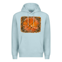 Blue Mist glitter leopard basketball background Premium Hoodie - RanaPortraitStore