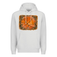 Dove Grey glitter leopard basketball background Premium Hoodie - RanaPortraitStore
