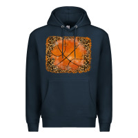 Navy glitter leopard basketball background Premium Hoodie - RanaPortraitStore