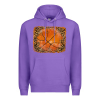 Purple glitter leopard basketball background Premium Hoodie - RanaPortraitStore