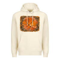 Sandshell glitter leopard basketball background Premium Hoodie - RanaPortraitStore