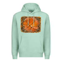 Seafoam glitter leopard basketball background Premium Hoodie - RanaPortraitStore