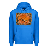 True Royal glitter leopard basketball background Premium Hoodie - RanaPortraitStore