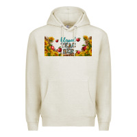 Oatmeal Heather blessed teacher libbey glass Premium Hoodie - BundleAndBundleShop