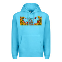 Ocean Blue blessed teacher libbey glass Premium Hoodie - BundleAndBundleShop