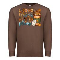 Chestnut leggins leaves and lattes Premium Sweatshirt - Zillion Design Studio