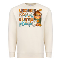 Sandshell leggins leaves and lattes Premium Sweatshirt - Zillion Design Studio