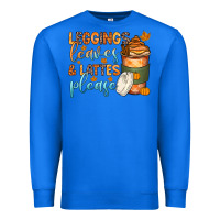 True Royal leggins leaves and lattes Premium Sweatshirt - Zillion Design Studio