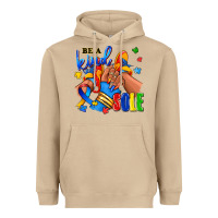 Mushroom Be a kind sole Autism afro girl sneakers Heavyweight Hoodie - RanaPortraitStore
