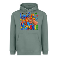 Sage Be a kind sole Autism afro girl sneakers Heavyweight Hoodie - RanaPortraitStore