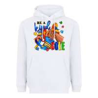 White Be a kind sole Autism afro girl sneakers Heavyweight Hoodie - RanaPortraitStore