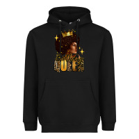 Black Birthday queen afro girl Heavyweight Hoodie - RanaPortraitStore