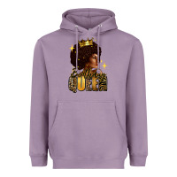 Lavender Birthday queen afro girl Heavyweight Hoodie - RanaPortraitStore