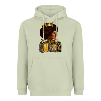 Matcha Birthday queen afro girl Heavyweight Hoodie - RanaPortraitStore