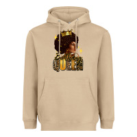 Mushroom Birthday queen afro girl Heavyweight Hoodie - RanaPortraitStore