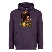 Plum Birthday queen afro girl Heavyweight Hoodie - RanaPortraitStore