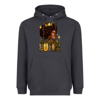 Smoke Birthday queen afro girl Heavyweight Hoodie - RanaPortraitStore