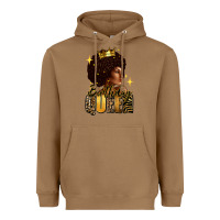 Toasted Coconut Birthday queen afro girl Heavyweight Hoodie - RanaPortraitStore