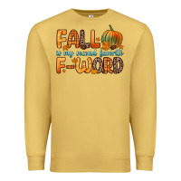 Antique Gold fall is my second favorite f word Premium Sweatshirt - Zillion Design Studio