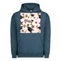 Pigment Midnight Navy 2022 to graduation seamless pattern Urban Hoodie - BundleAndBundleShop