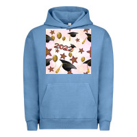 Pigment Pebble Blue 2022 to graduation seamless pattern Urban Hoodie - BundleAndBundleShop