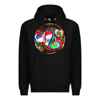 Black dominican republic coasters Premium Hoodie - AdoDesignShop